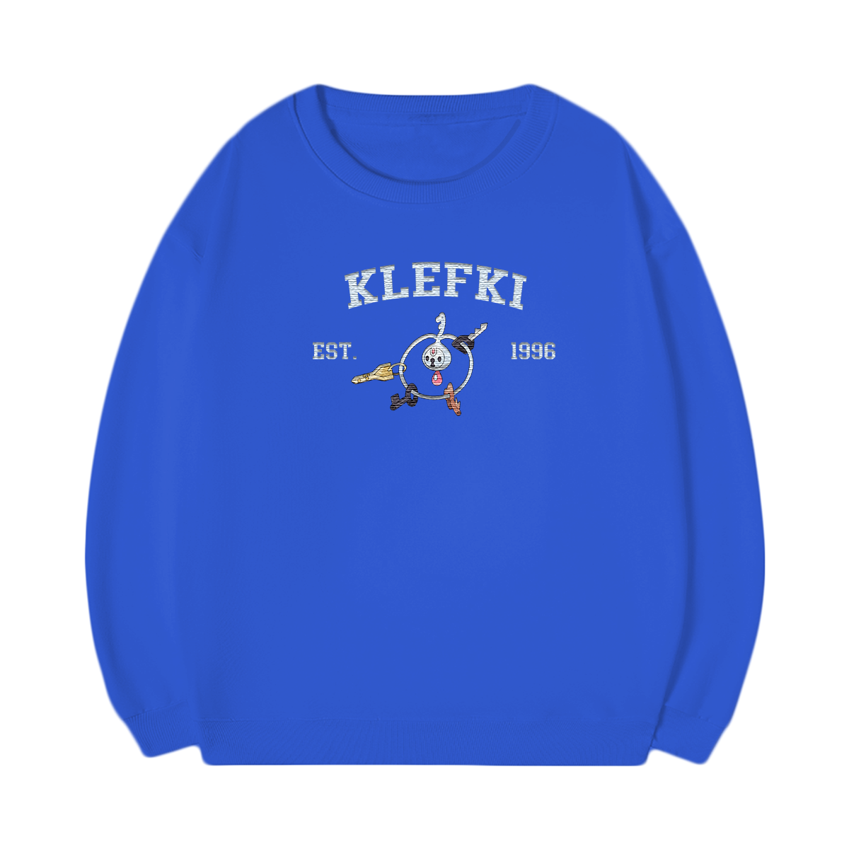 KLEFKI Embroidered Anime Character Unisex T-Shirt,Crewneck,Hoodie,Stylish Gift for Friends,E208