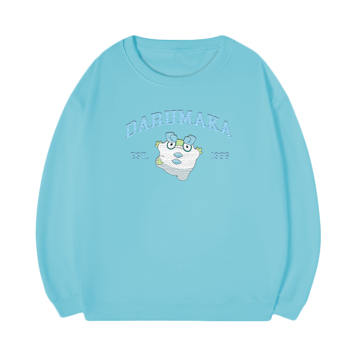 DARUMAKA Embroidered Anime Character Unisex T-Shirt,Crewneck,Hoodie,Stylish Gift for Friends,E181