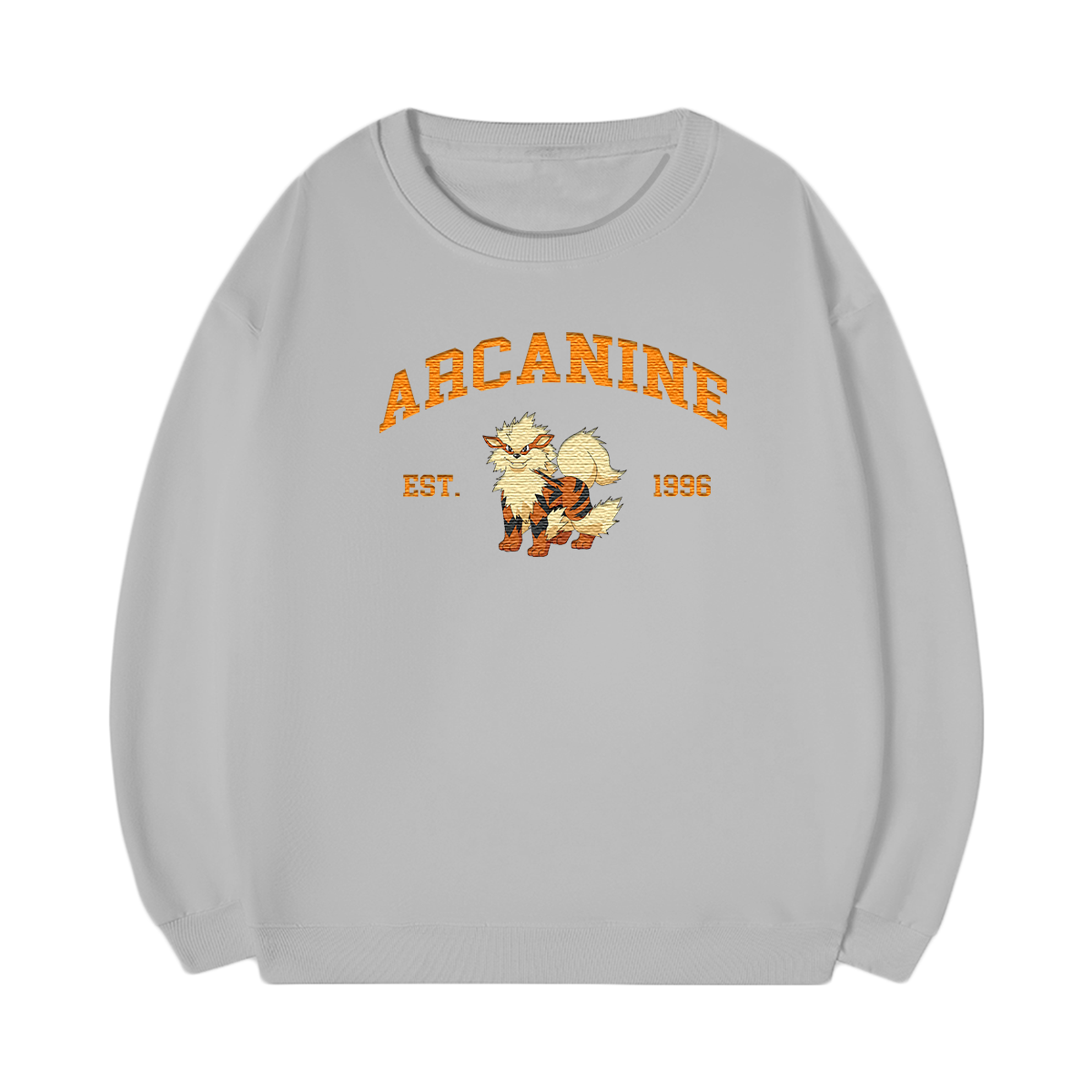 ARCANINE Embroidered Anime Character Unisex T-Shirt,Crewneck,Hoodie,Stylish Gift for Friends,E48