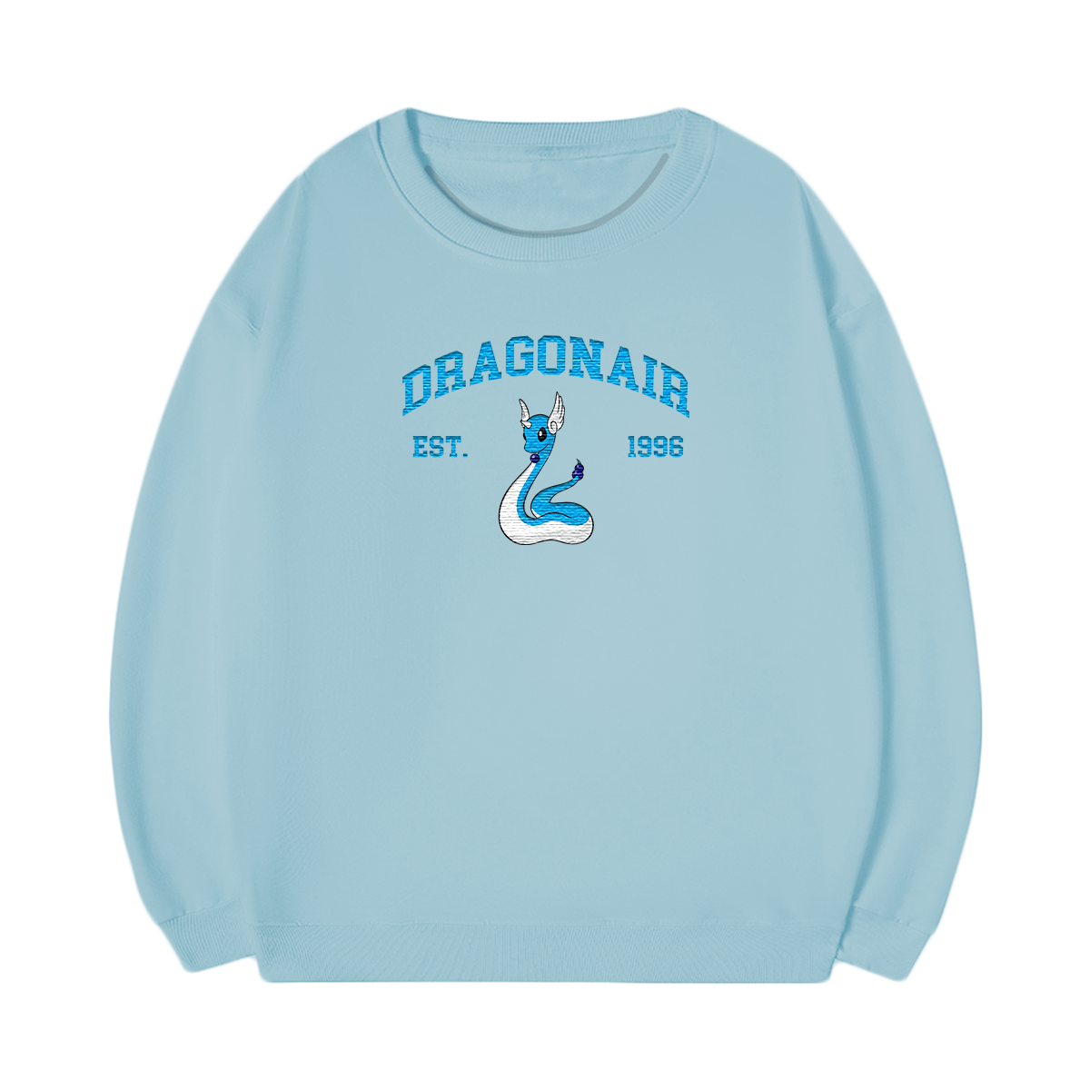 DRAGONAIR Embroidered Anime Character Unisex T-Shirt,Crewneck,Hoodie,Stylish Gift for Friends,E75