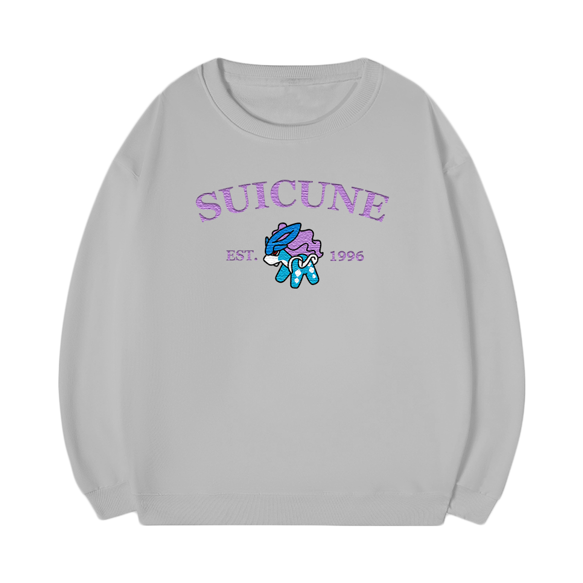 SUICUNE Embroidered Anime Character Unisex T-Shirt,Crewneck,Hoodie,Stylish Gift for Friends,E175