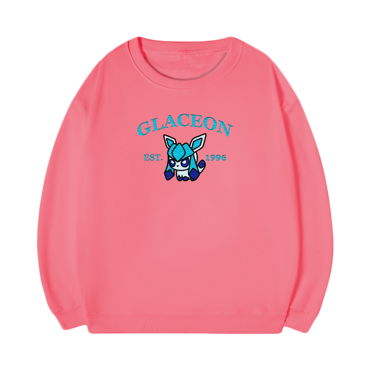 GLACEON Embroidered Anime Character Unisex T-Shirt,Crewneck,Hoodie,Stylish Gift for Friends,E74