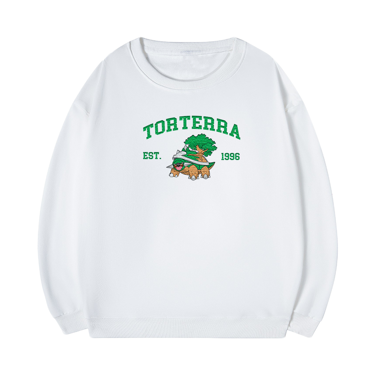 TORTERRA Embroidered Anime Character Unisex T-Shirt,Crewneck,Hoodie,Stylish Gift for Friends,E222