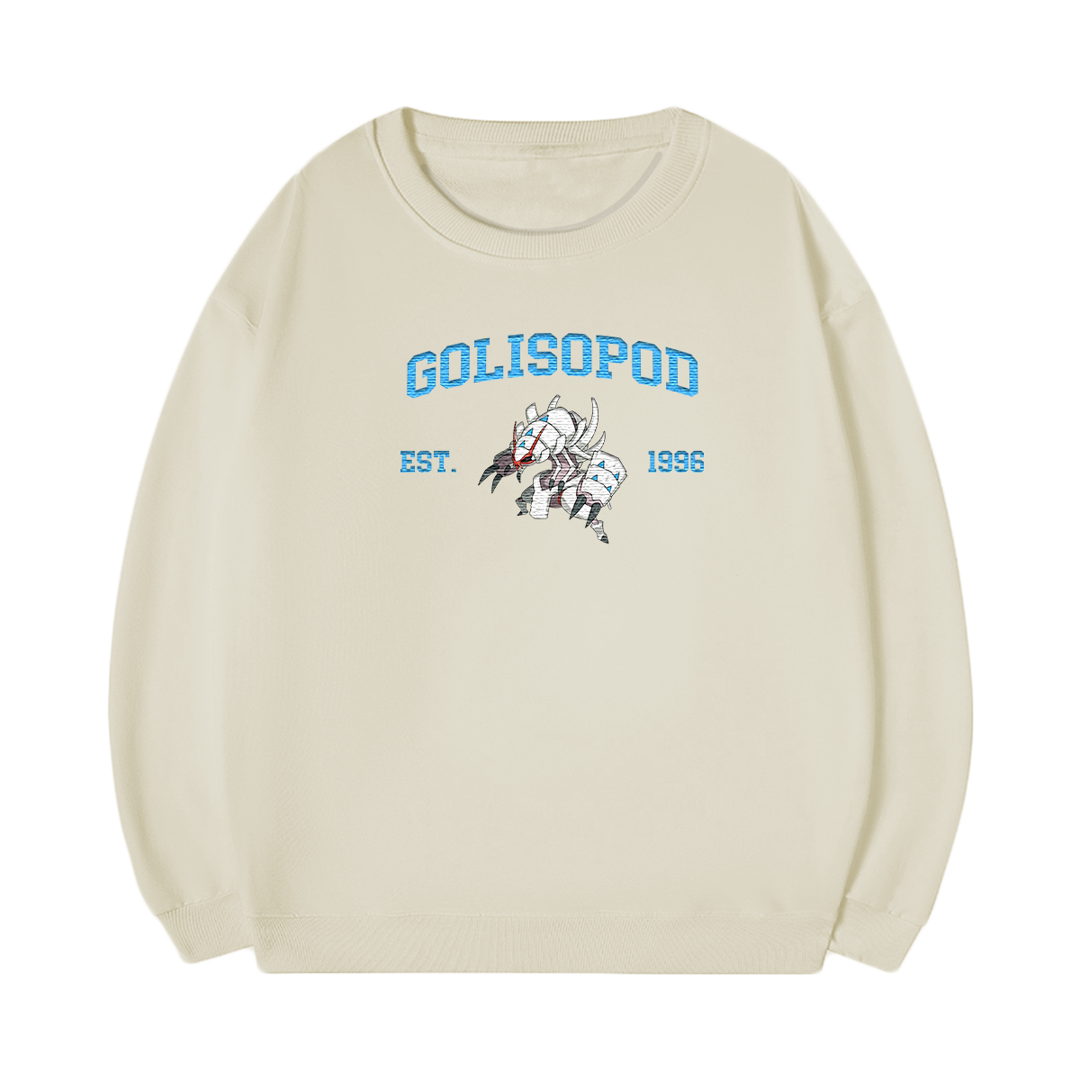 GOLISOPOD Embroidered Anime Character Unisex T-Shirt,Crewneck,Hoodie,Stylish Gift for Friends,E226