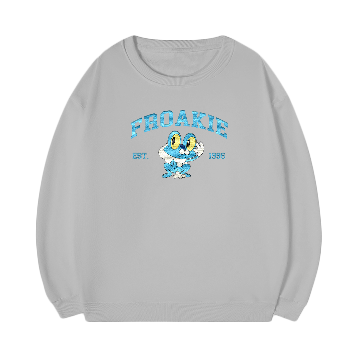 FROAKIE Embroidered Anime Character Unisex T-Shirt,Crewneck,Hoodie,Stylish Gift for Friends,E158