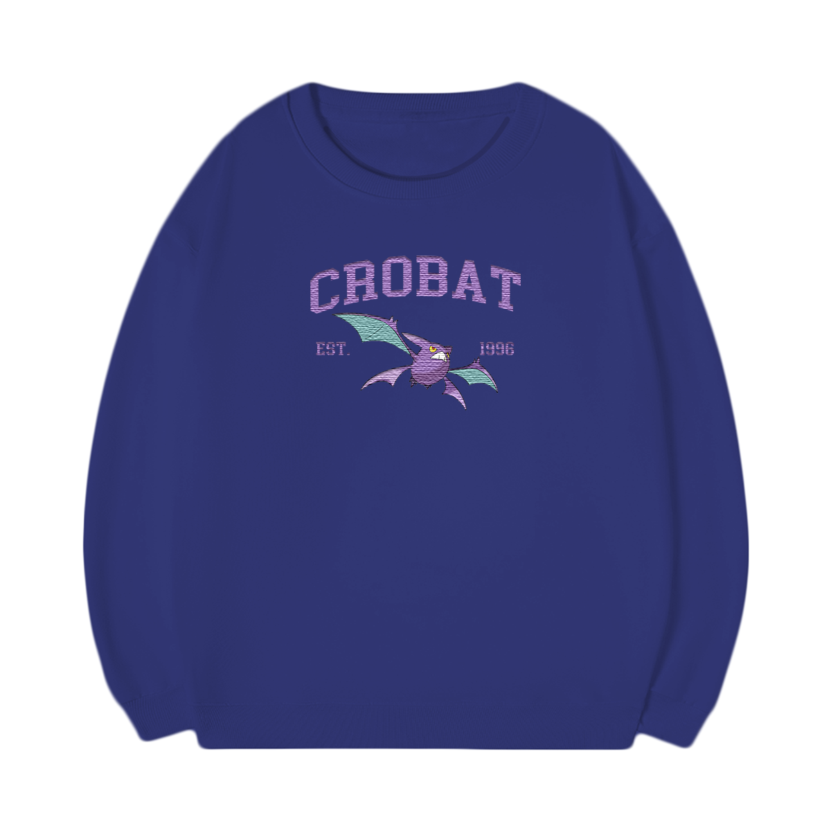 CROBAT Embroidered Anime Character Unisex T-Shirt,Crewneck,Hoodie,Stylish Gift for Friends,E87