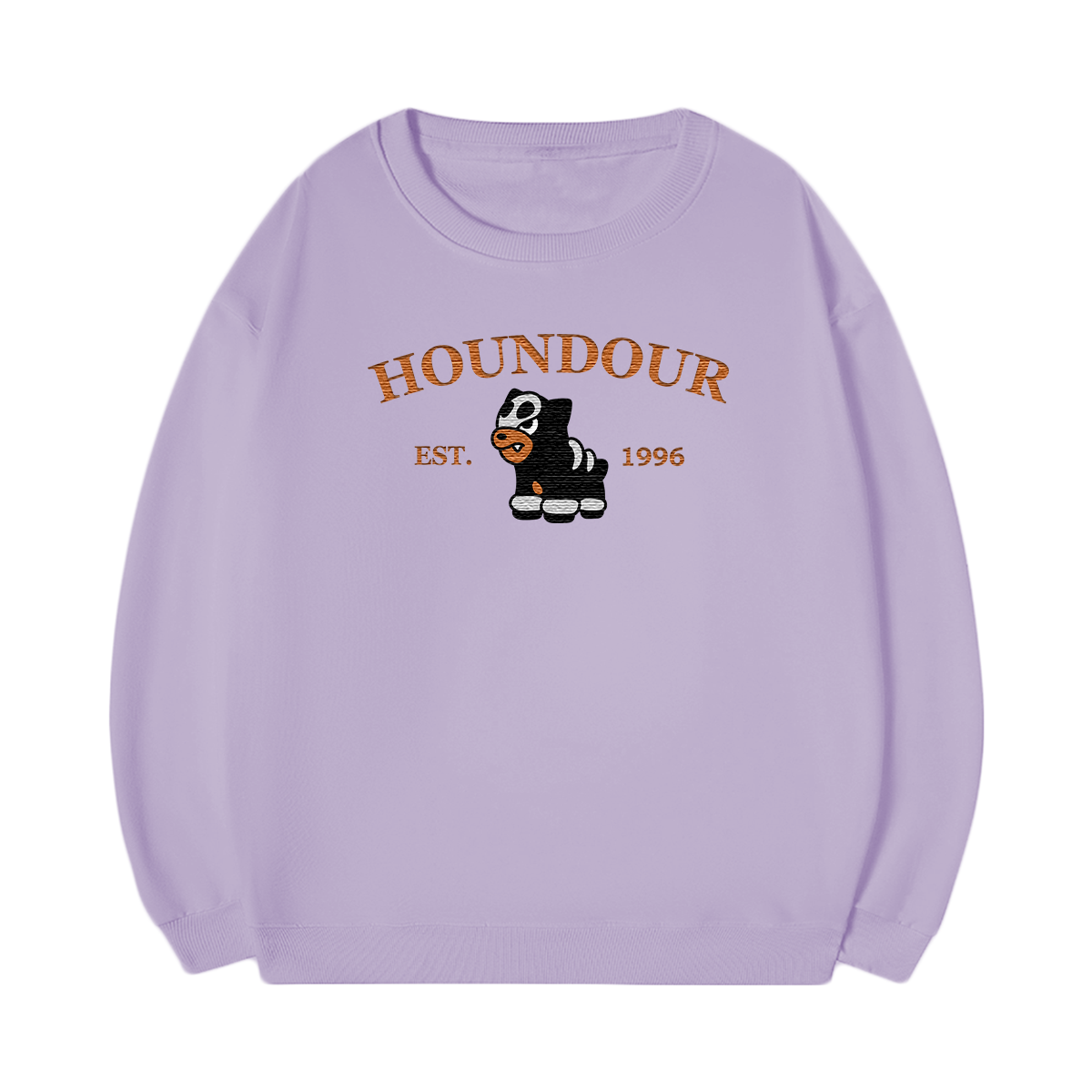 HOUNDOUR Embroidered Anime Character Unisex T-Shirt,Crewneck,Hoodie,Stylish Gift for Friends,E58