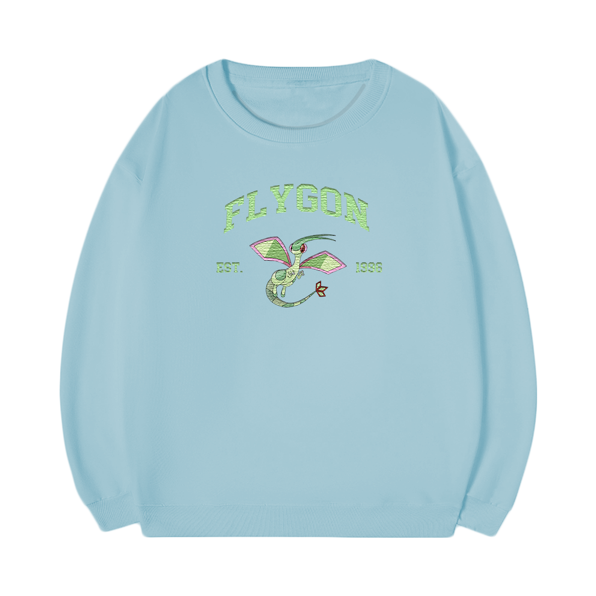 FLYGON Embroidered Anime Character Unisex T-Shirt,Crewneck,Hoodie,Stylish Gift for Friends,E118