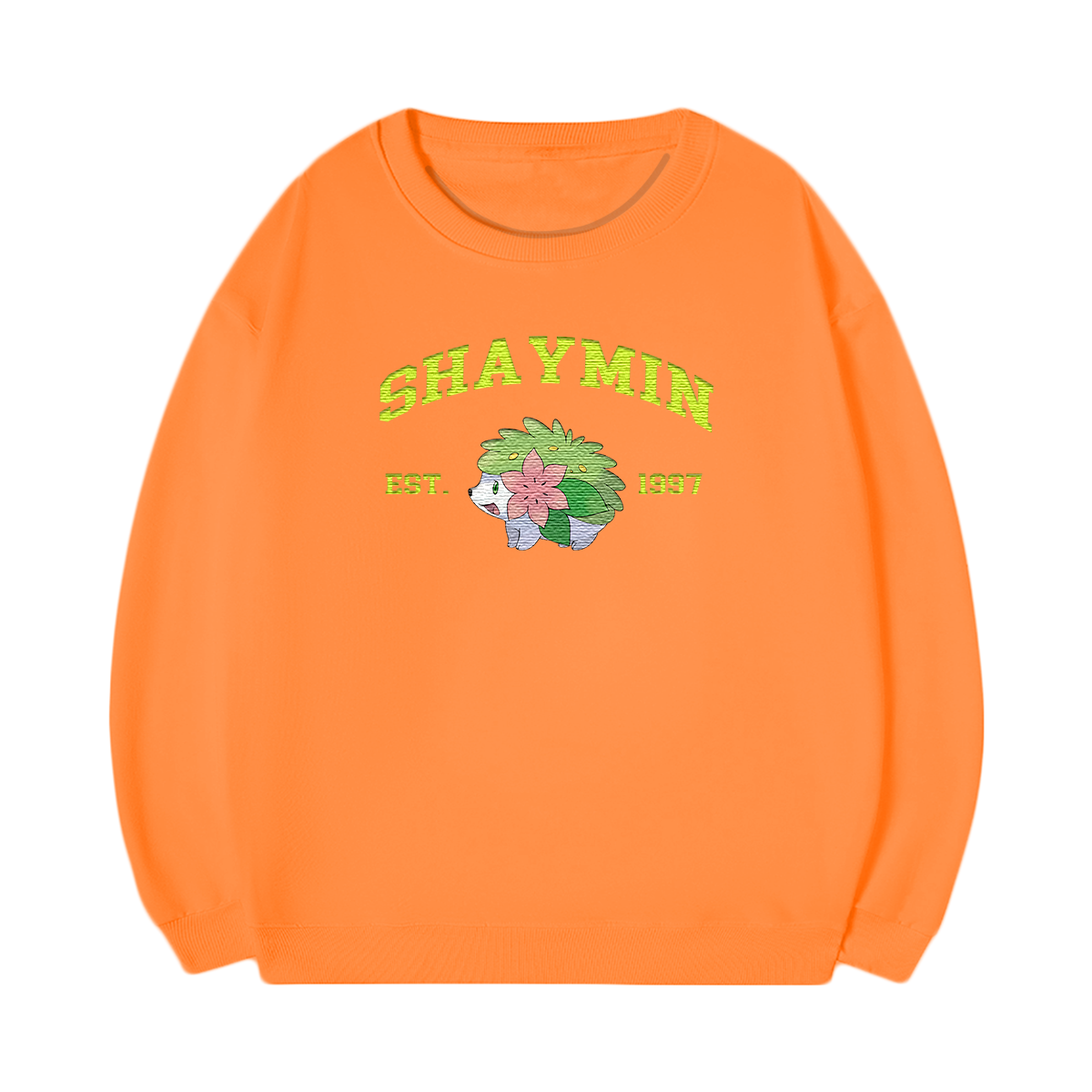 SHAYMIN Embroidered Anime Character Unisex T-Shirt,Crewneck,Hoodie,Stylish Gift for Friends,E97