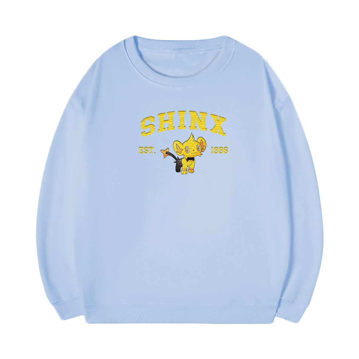 SHINX Embroidered Anime Character Unisex T-Shirt,Crewneck,Hoodie,Stylish Gift for Friends,E257