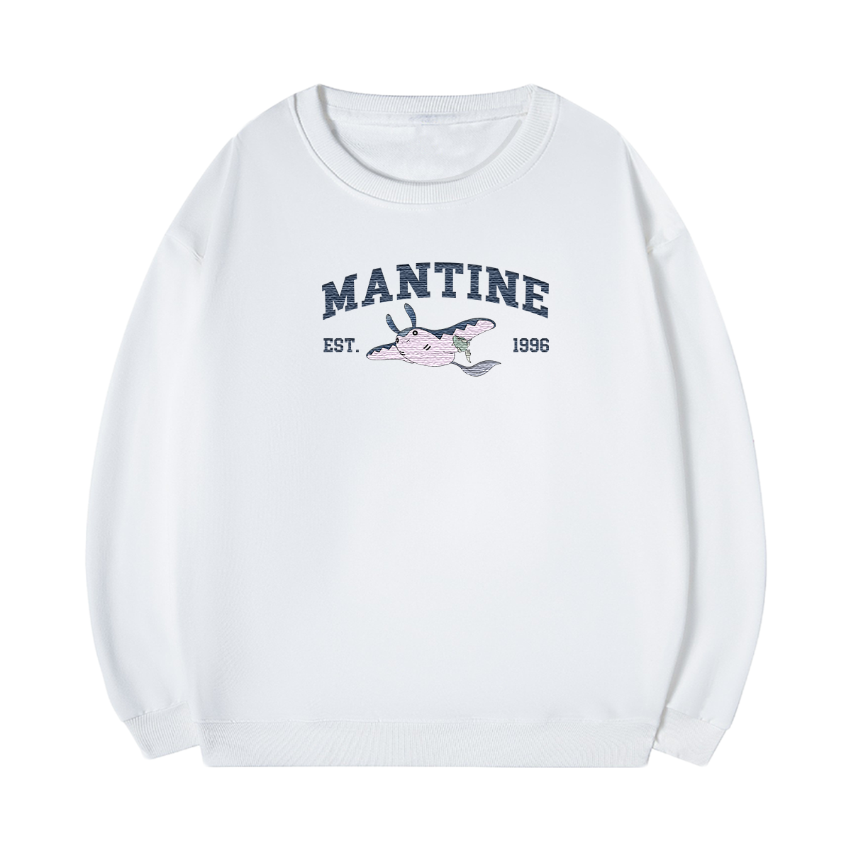 MANTINE Embroidered Anime Character Unisex T-Shirt,Crewneck,Hoodie,Stylish Gift for Friends,E244