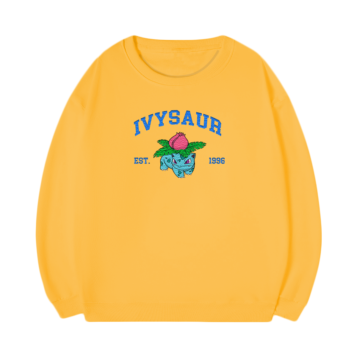 IVYSAUR Embroidered Anime Character Unisex T-Shirt,Crewneck,Hoodie,Stylish Gift for Friends,E187