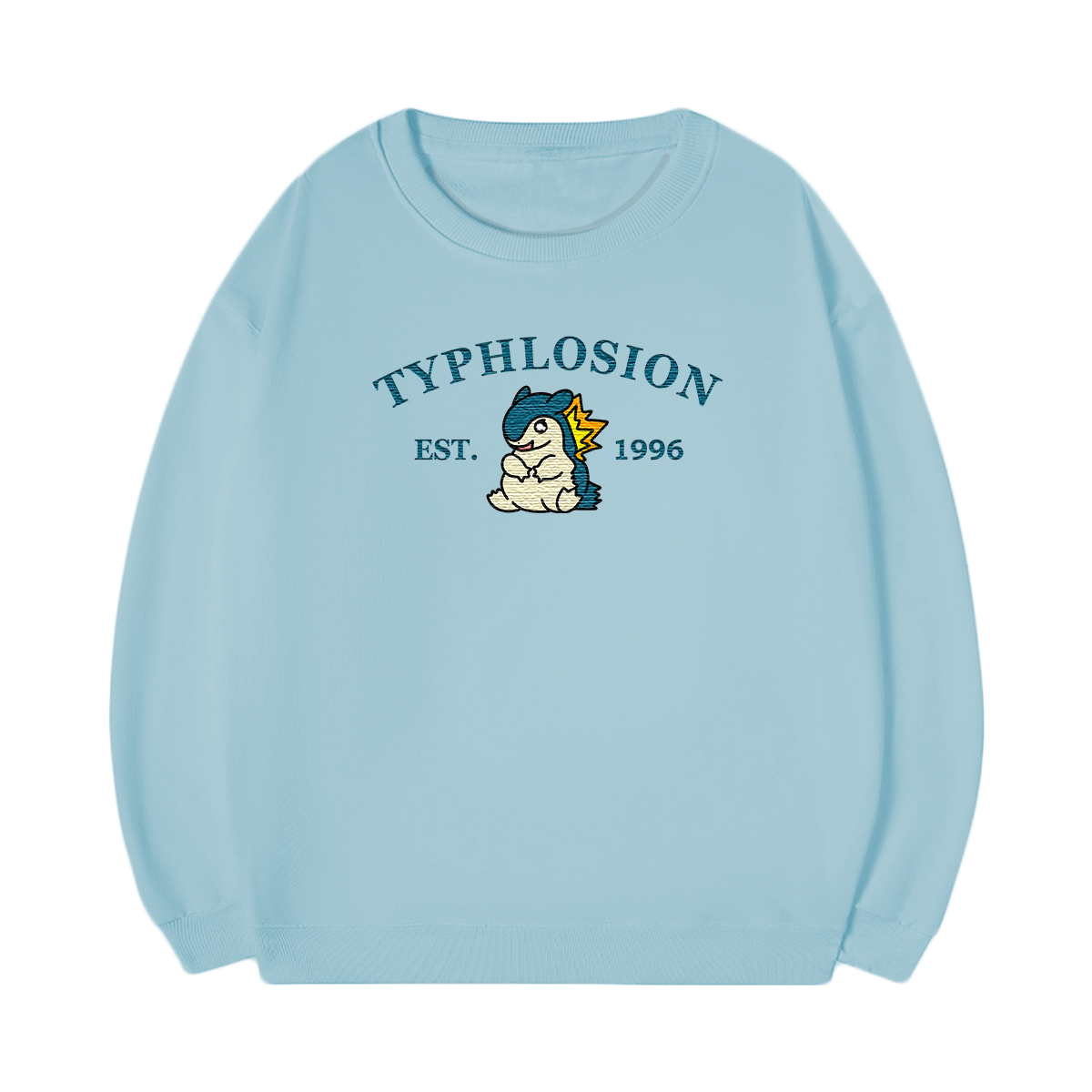 TYPHLOSION Embroidered Anime Character Unisex T-Shirt,Crewneck,Hoodie,Stylish Gift for Friends,E147