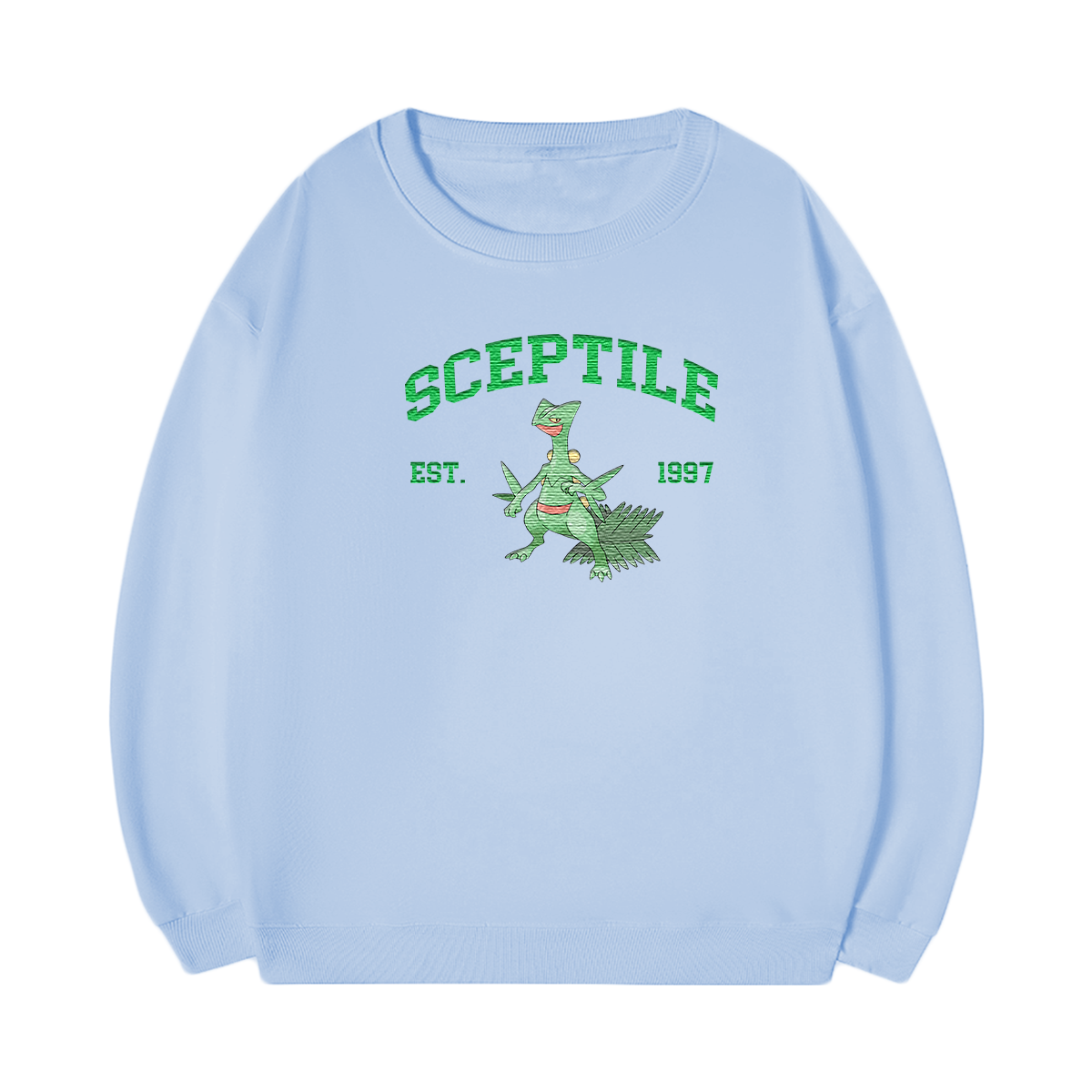 SCEPTILE Embroidered Anime Character Unisex T-Shirt,Crewneck,Hoodie,Stylish Gift for Friends,E19