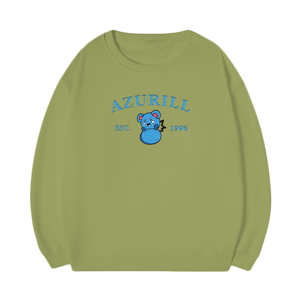AZURILL Embroidered Anime Character Unisex T-Shirt,Crewneck,Hoodie,Stylish Gift for Friends,E56