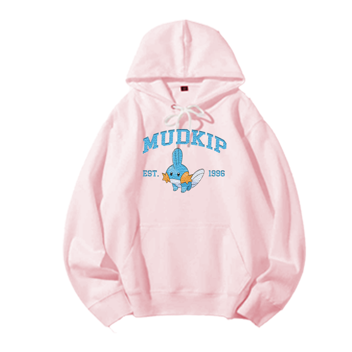 MUDKIP Embroidered Anime Character Unisex T-Shirt,Crewneck,Hoodie,Stylish Gift for Friends,E01