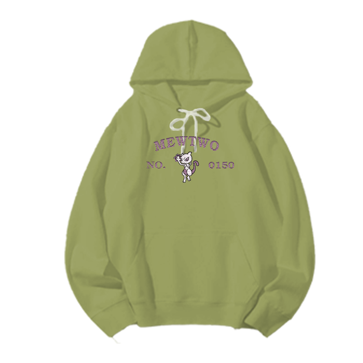 MEWTWO Embroidered Anime Character Unisex T-Shirt,Crewneck,Hoodie,Stylish Gift for Friends,E297