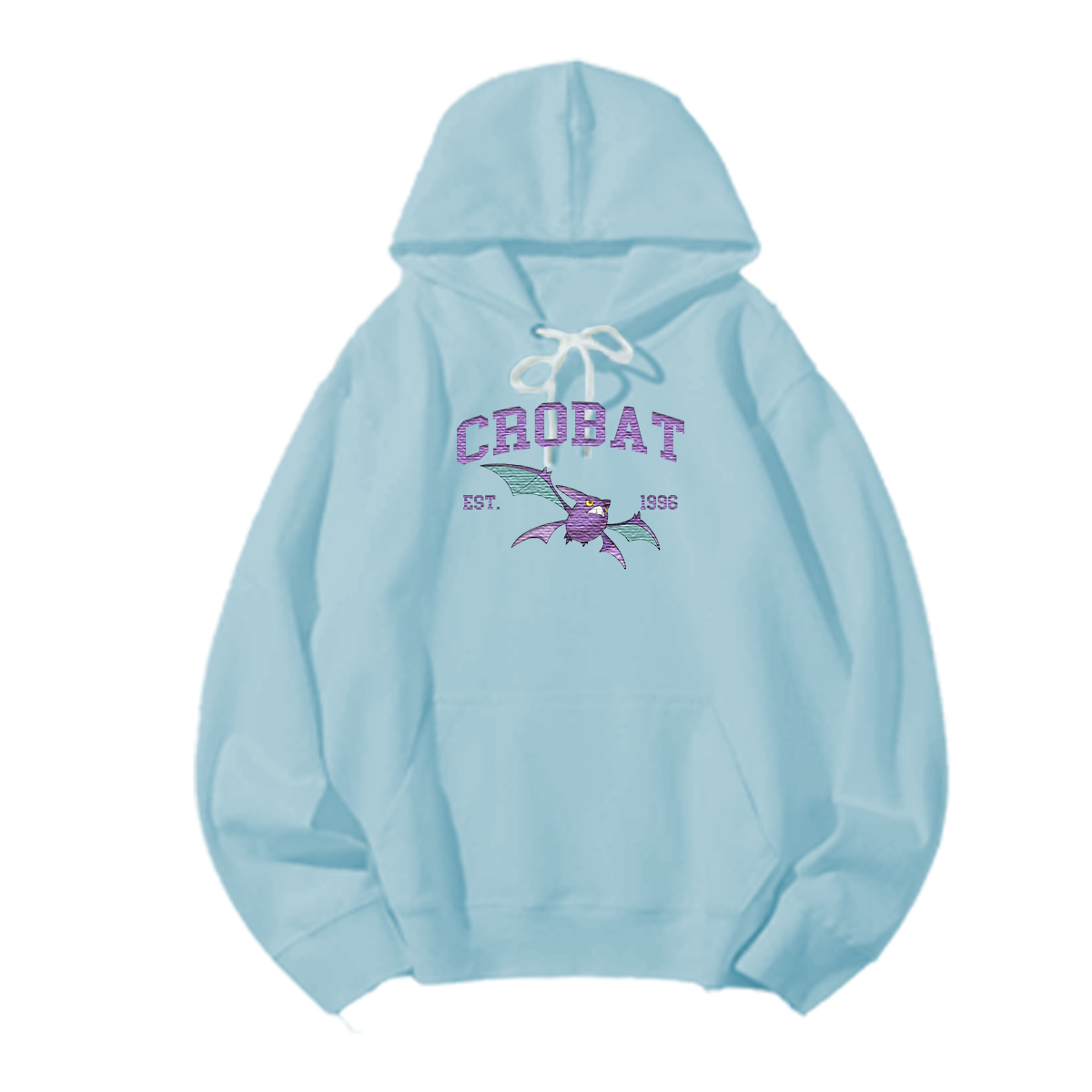CROBAT Embroidered Anime Character Unisex T-Shirt,Crewneck,Hoodie,Stylish Gift for Friends,E87