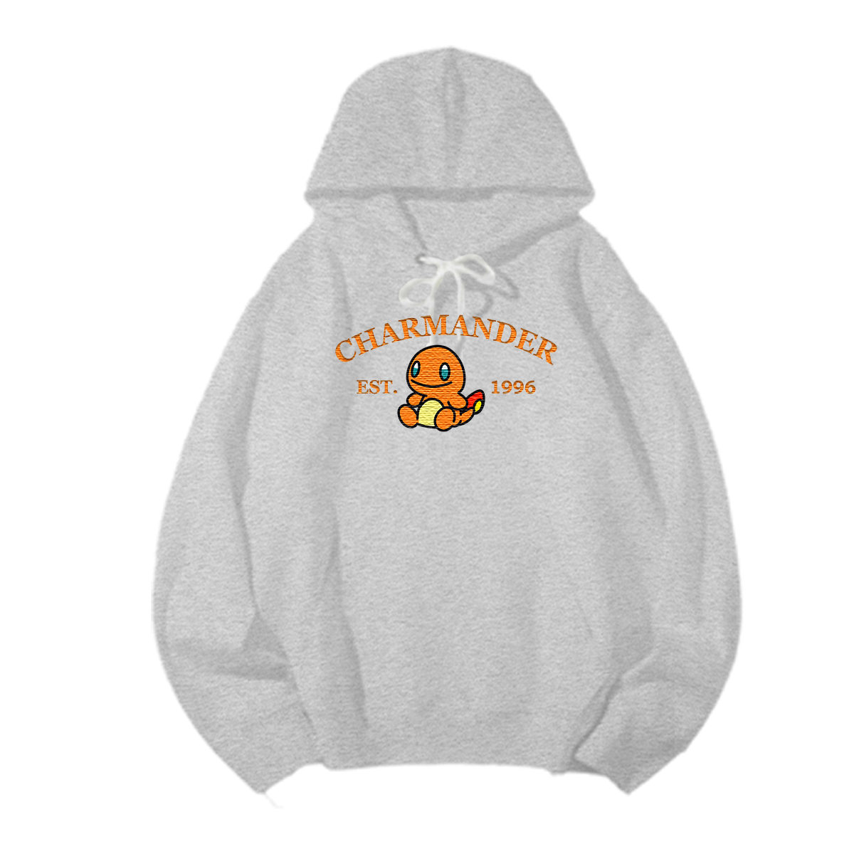 CHARMANDER Embroidered Anime Character Unisex T-Shirt,Crewneck,Hoodie,Stylish Gift for Friends,E190
