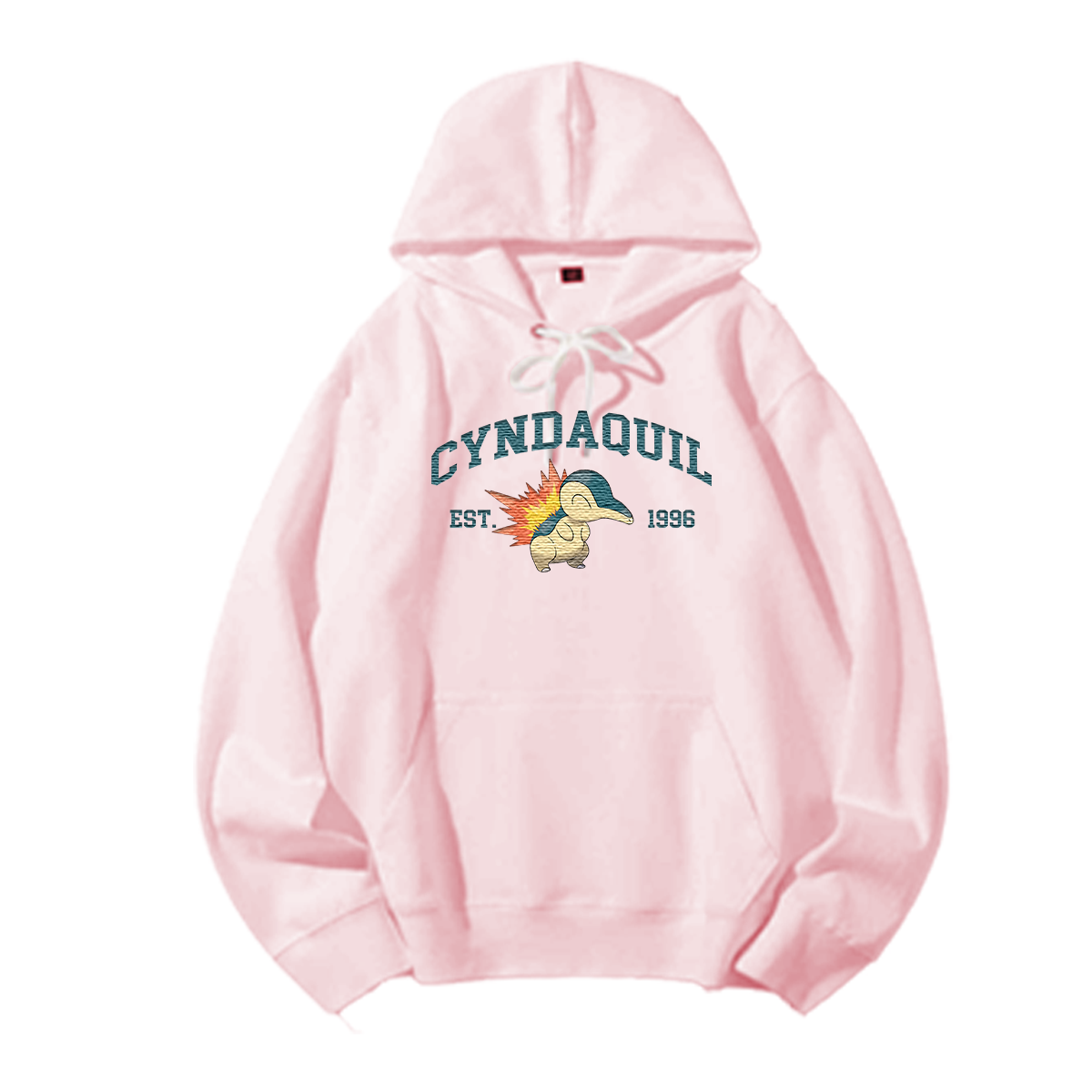 CYNDAQUIL Embroidered Anime Character Unisex T-Shirt,Crewneck,Hoodie,Stylish Gift for Friends,E18