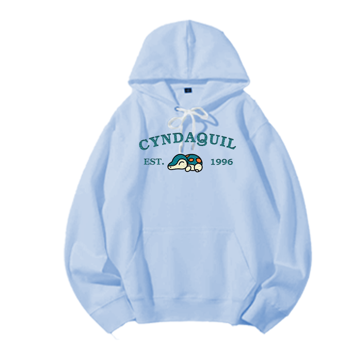 CYNDAQUIL Embroidered Anime Character Unisex T-Shirt,Crewneck,Hoodie,Stylish Gift for Friends,E173