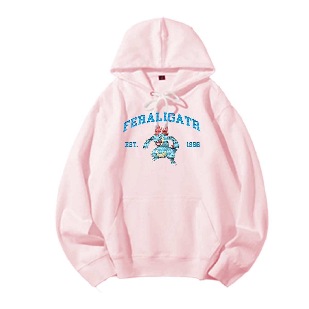 FERALIGATR Embroidered Anime Character Unisex T-Shirt,Crewneck,Hoodie,Stylish Gift for Friends,E41