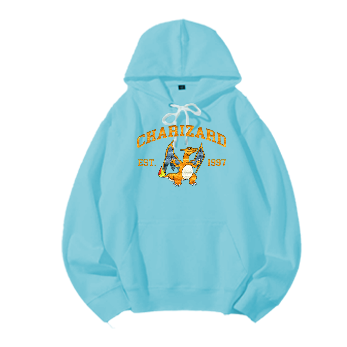 CHARIZARD Embroidered Anime Character Unisex T-Shirt,Crewneck,Hoodie,Stylish Gift for Friends,E49