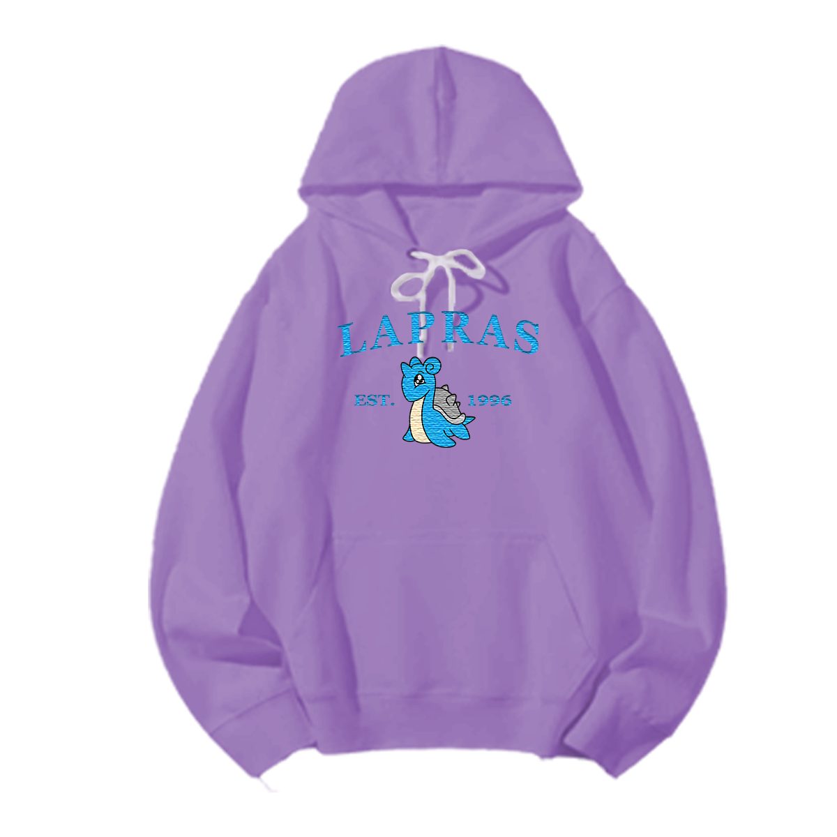 LAPRAS Embroidered Anime Character Unisex T-Shirt,Crewneck,Hoodie,Stylish Gift for Friends,E61