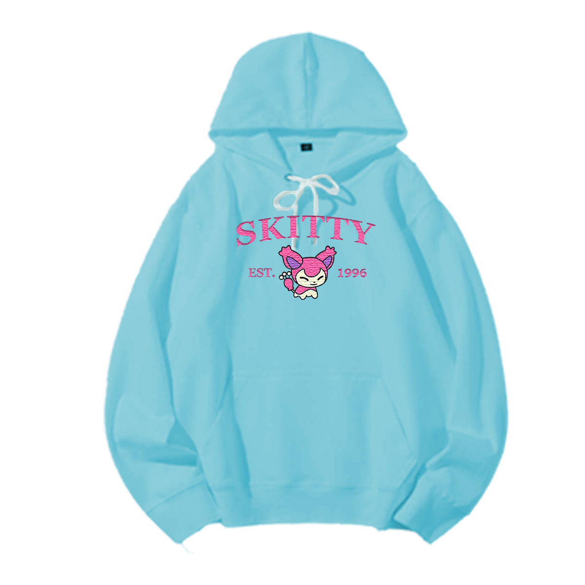 SKITTY Embroidered Anime Character Unisex T-Shirt,Crewneck,Hoodie,Stylish Gift for Friends,E172
