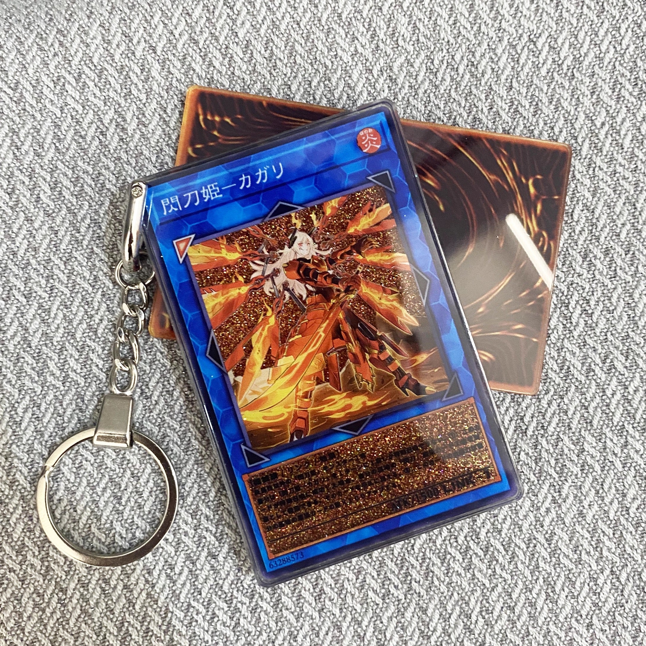 Sky Striker Ace - Kagari YU-GI-OH Cards Premium Liquid Motion Keychain,A Perfect Gift for YU-GI-OH fans