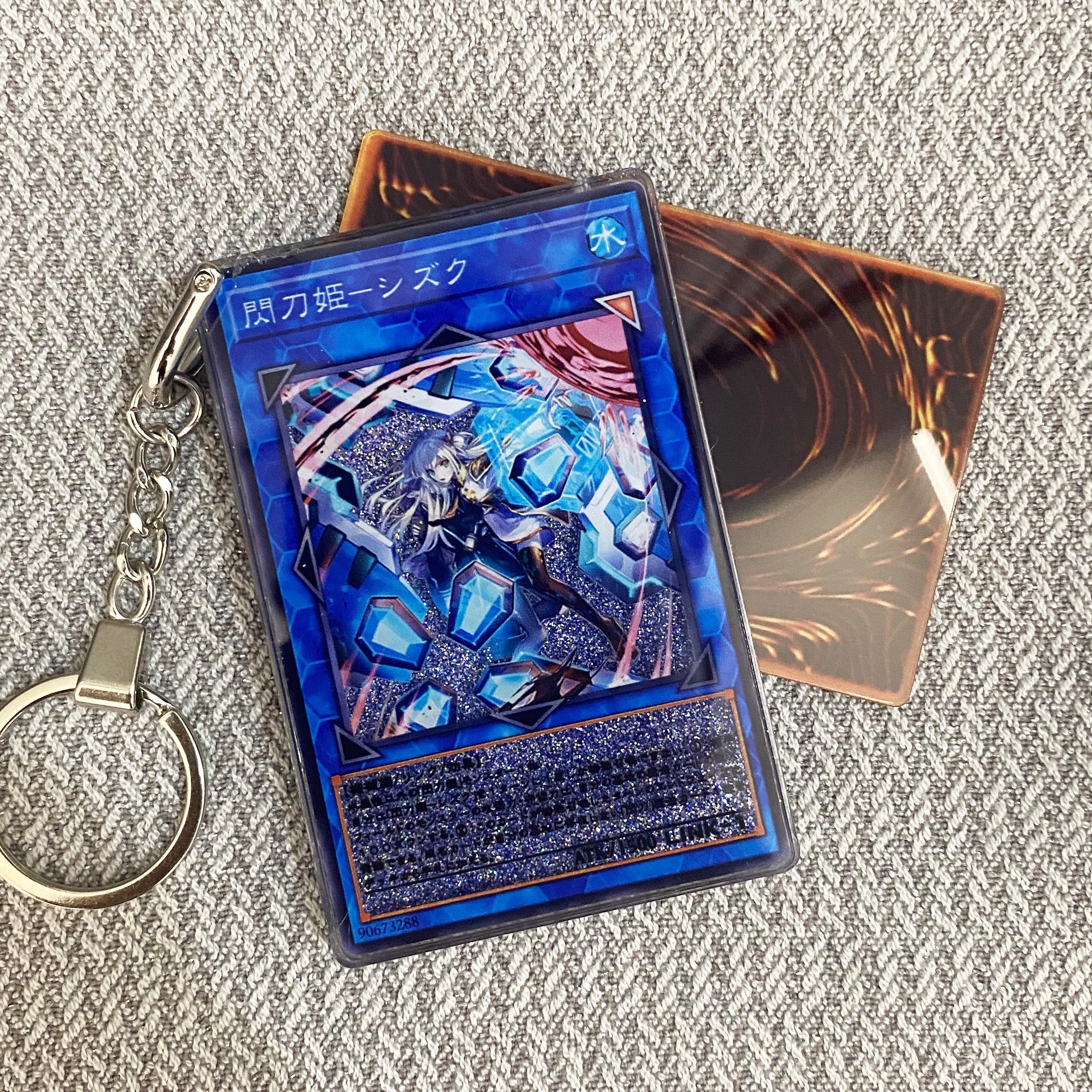Sky Striker Ace - Shizuku YU-GI-OH Cards Premium Liquid Motion Keychain,A Perfect Gift for YU-GI-OH fans