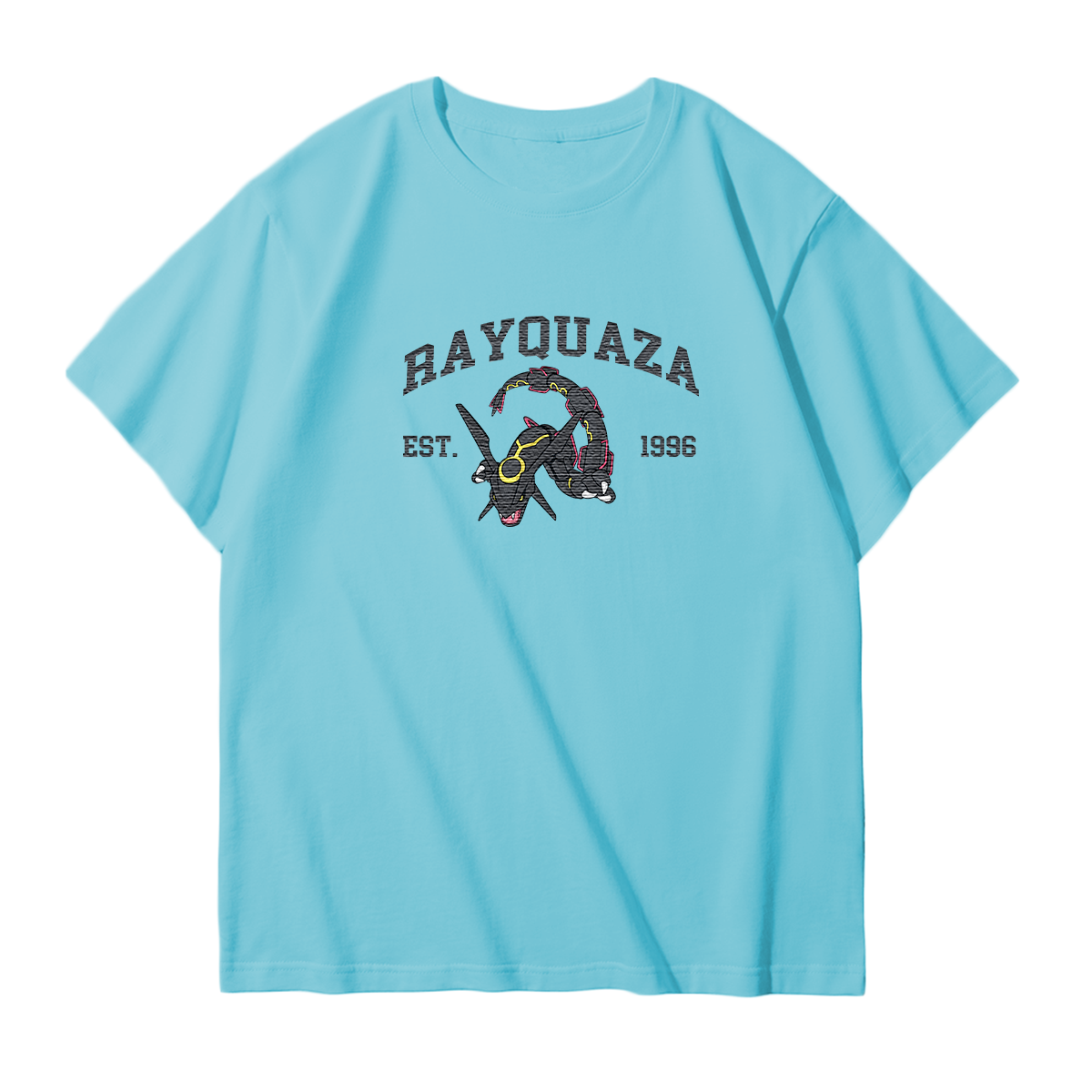 RAYQUAZA Embroidered Anime Character Unisex T-Shirt,Crewneck,Hoodie,Stylish Gift for Friends,E142