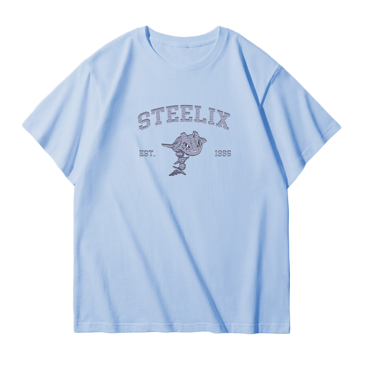 STEELIX Embroidered Anime Character Unisex T-Shirt,Crewneck,Hoodie,Stylish Gift for Friends,E277