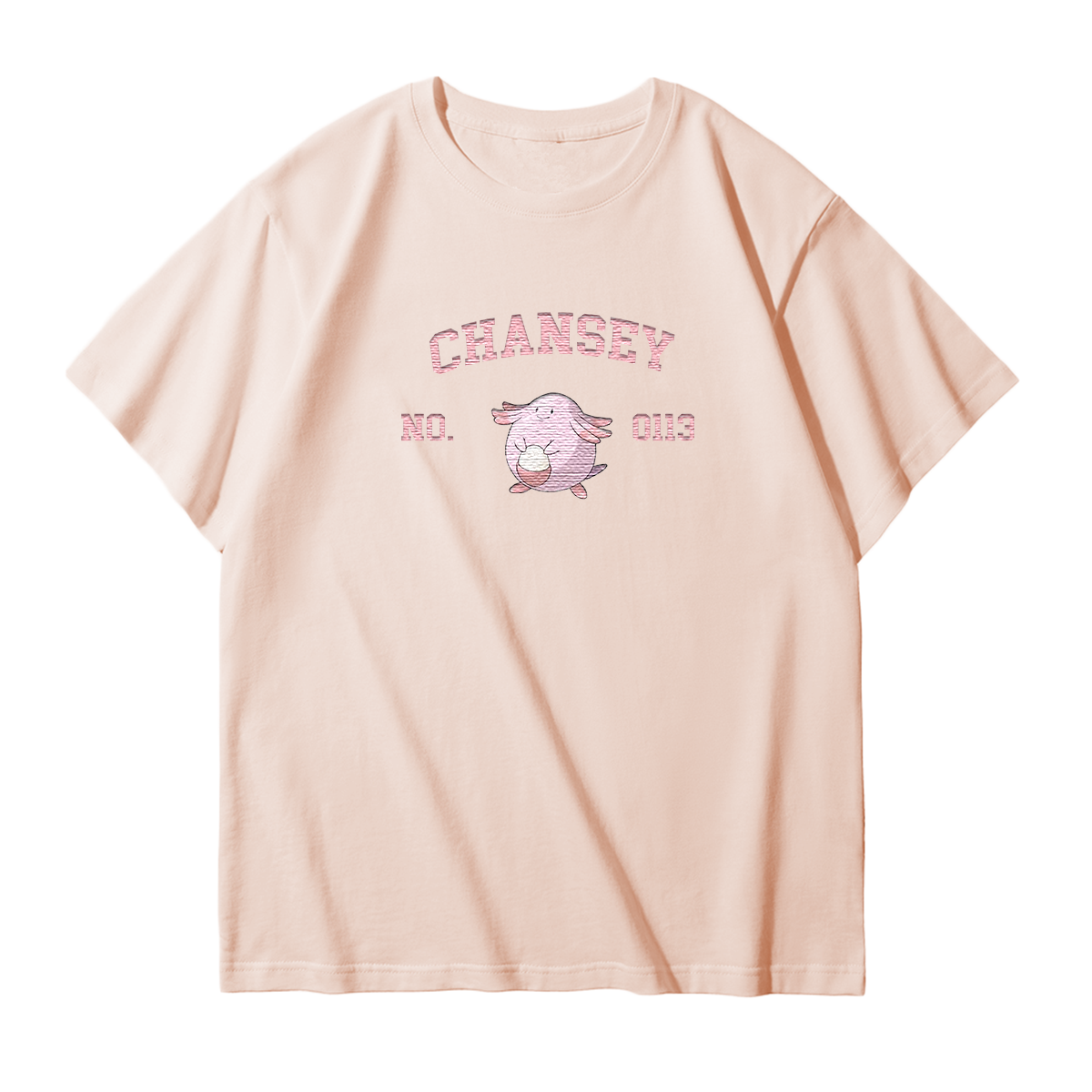 CHANSEY Embroidered Anime Character Unisex T-Shirt,Crewneck,Hoodie,Stylish Gift for Friends,E291