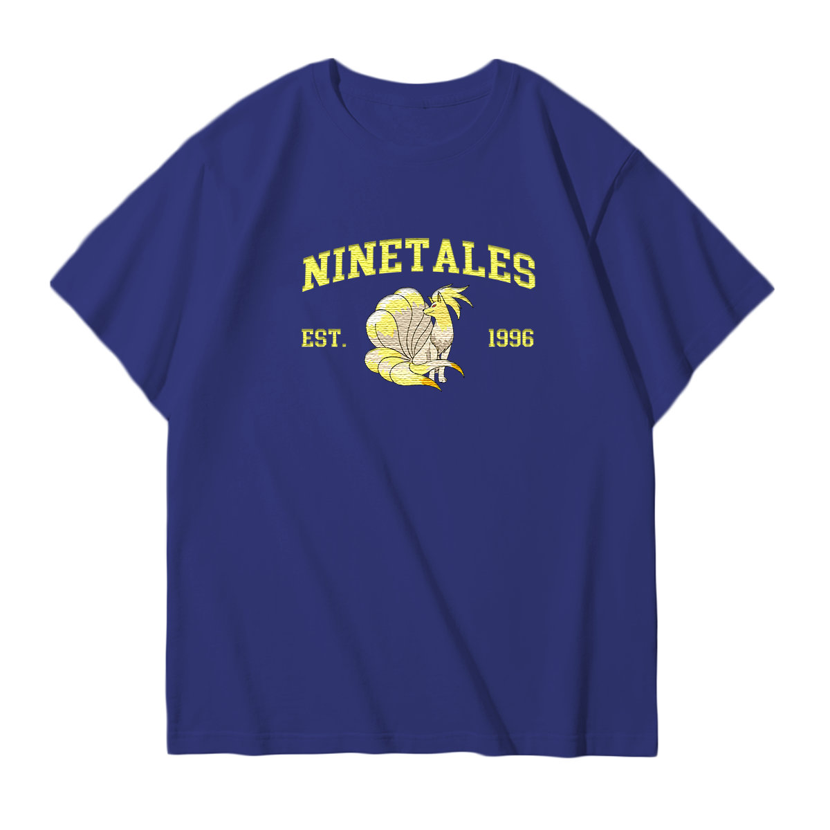 NINETALES Embroidered Anime Character Unisex T-Shirt,Crewneck,Hoodie,Stylish Gift for Friends,E217