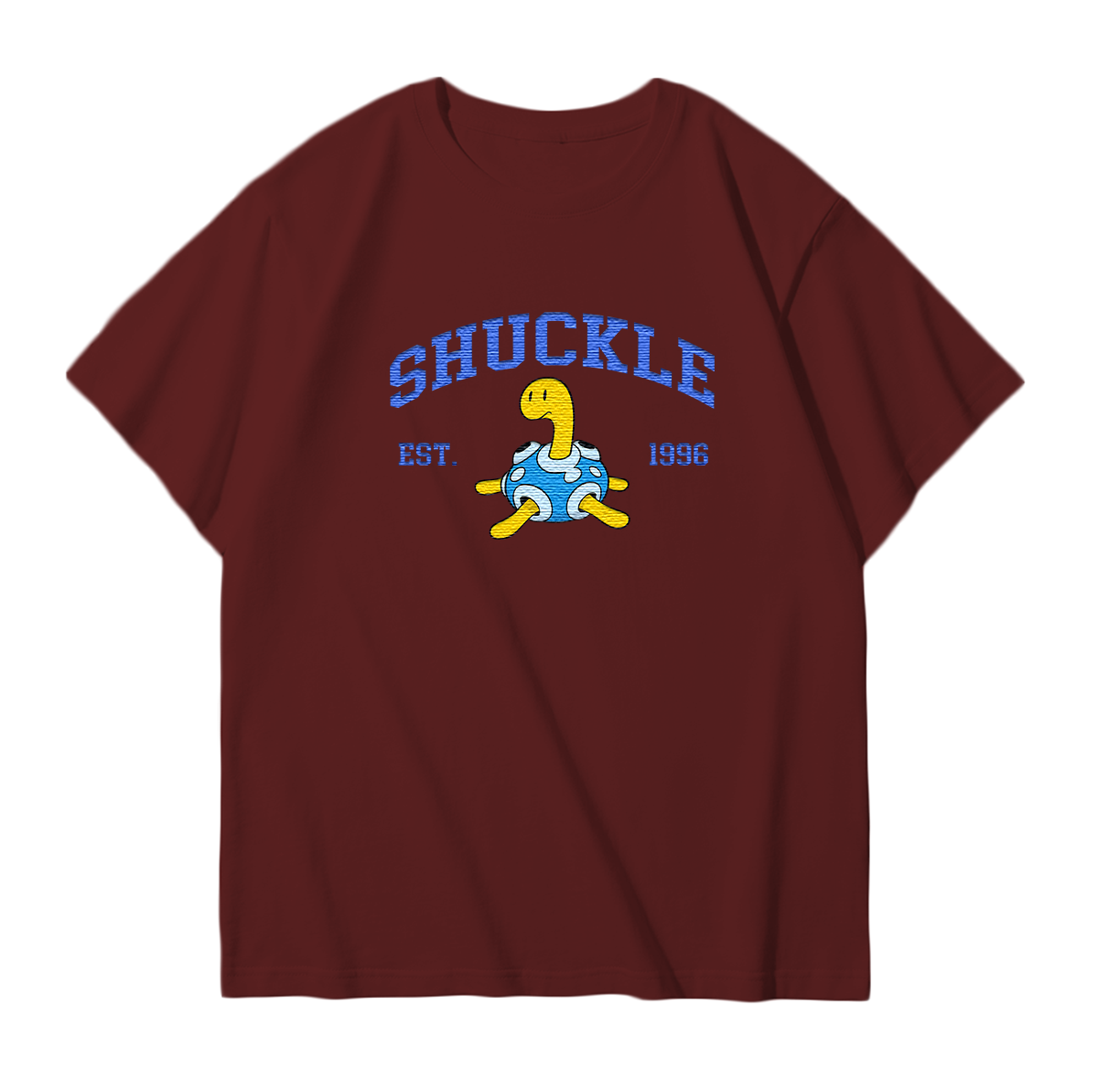 SHUCKLE Embroidered Anime Character Unisex T-Shirt,Crewneck,Hoodie,Stylish Gift for Friends,E100