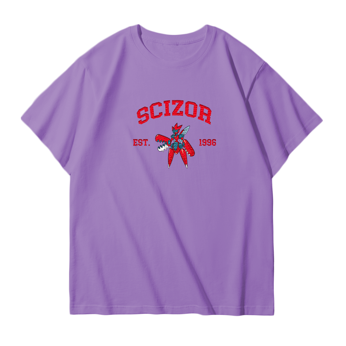 SCIZOR Embroidered Anime Character Unisex T-Shirt,Crewneck,Hoodie,Stylish Gift for Friends,E127