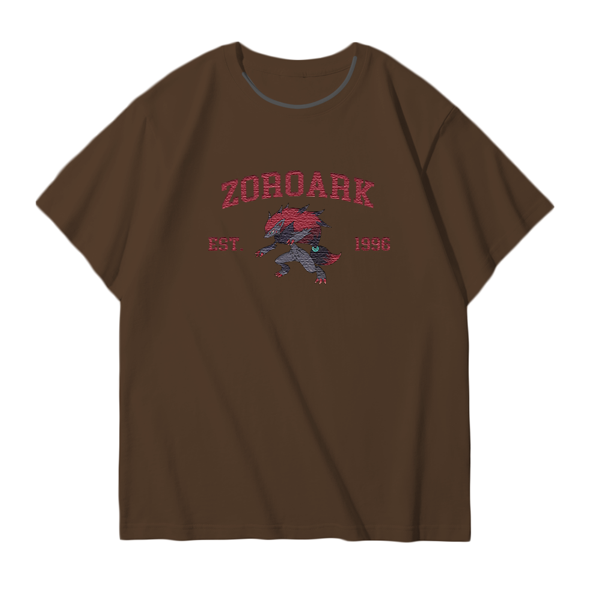 ZOROARK Embroidered Anime Character Unisex T-Shirt,Crewneck,Hoodie,Stylish Gift for Friends,E227