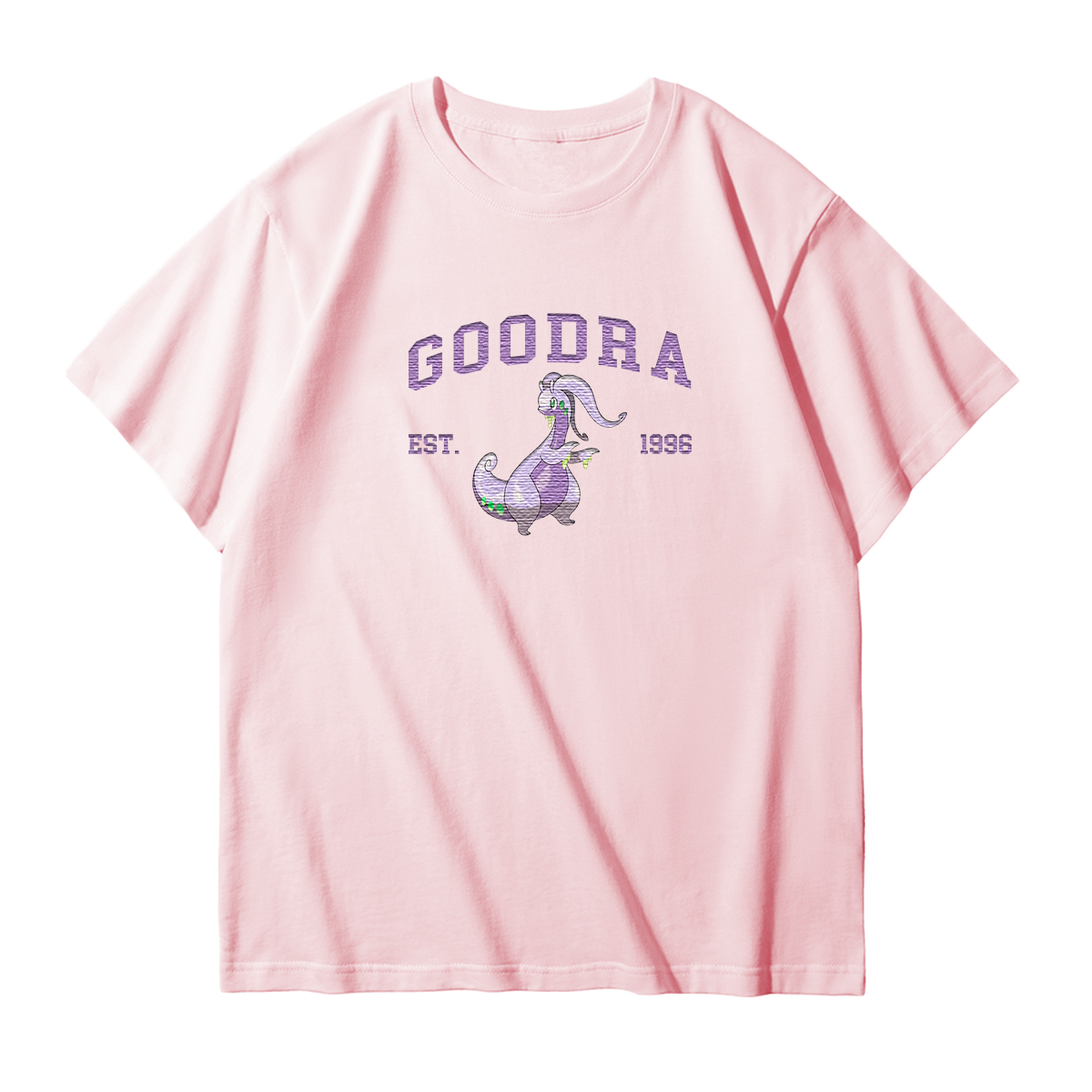 GOODRA Embroidered Anime Character Unisex T-Shirt,Crewneck,Hoodie,Stylish Gift for Friends,E254