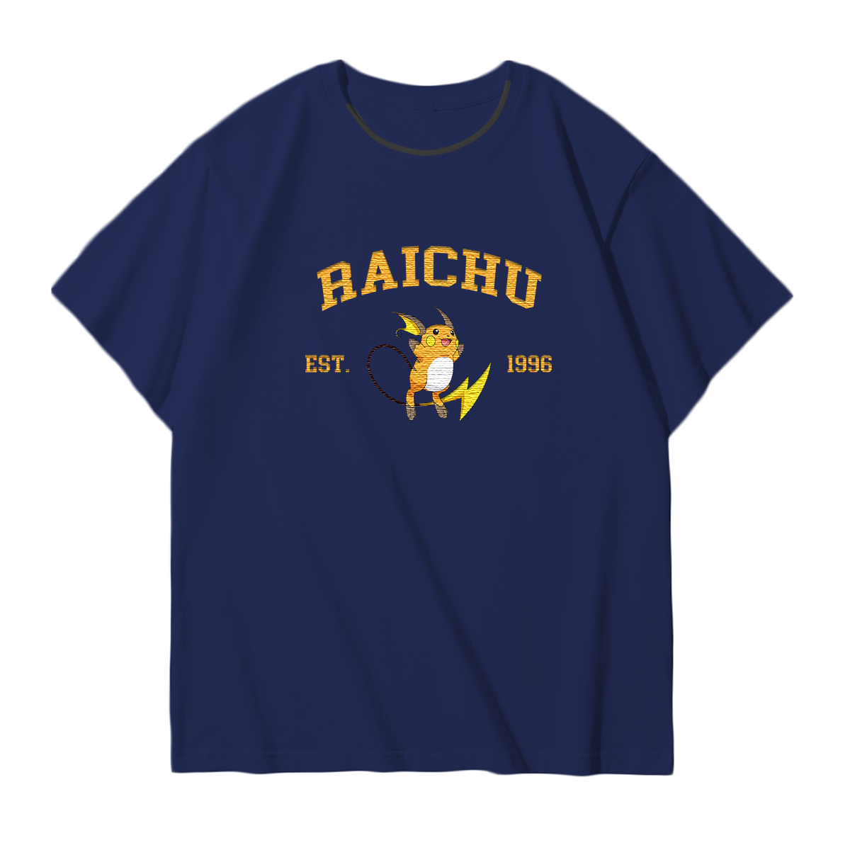 RAICHU Embroidered Anime Character Unisex T-Shirt,Crewneck,Hoodie,Stylish Gift for Friends,E129