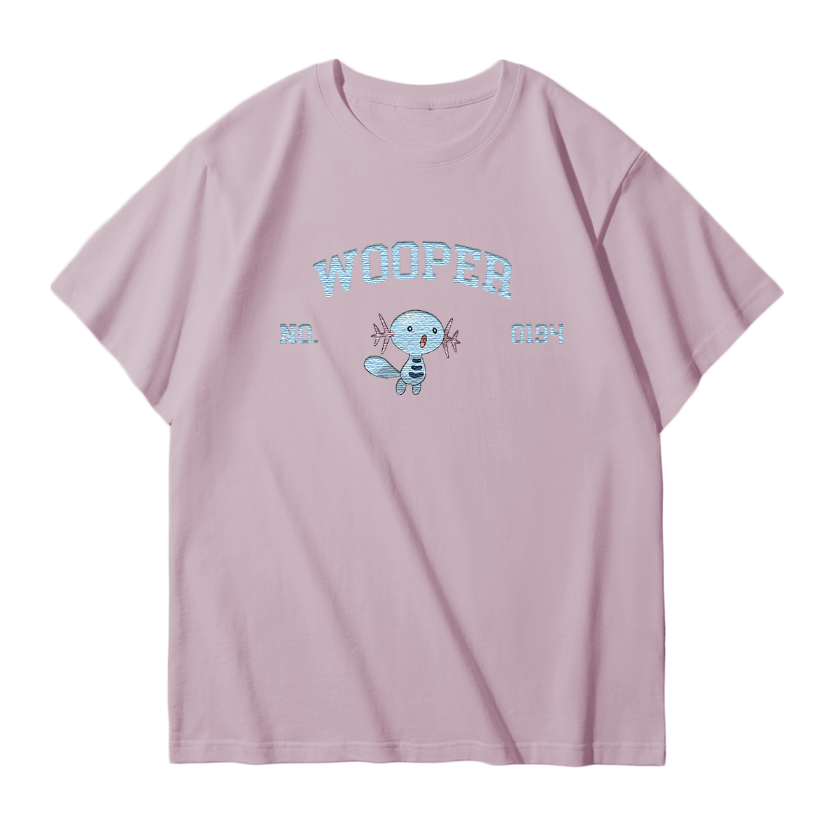 WOOPER Embroidered Anime Character Unisex T-Shirt,Crewneck,Hoodie,Stylish Gift for Friends,E304