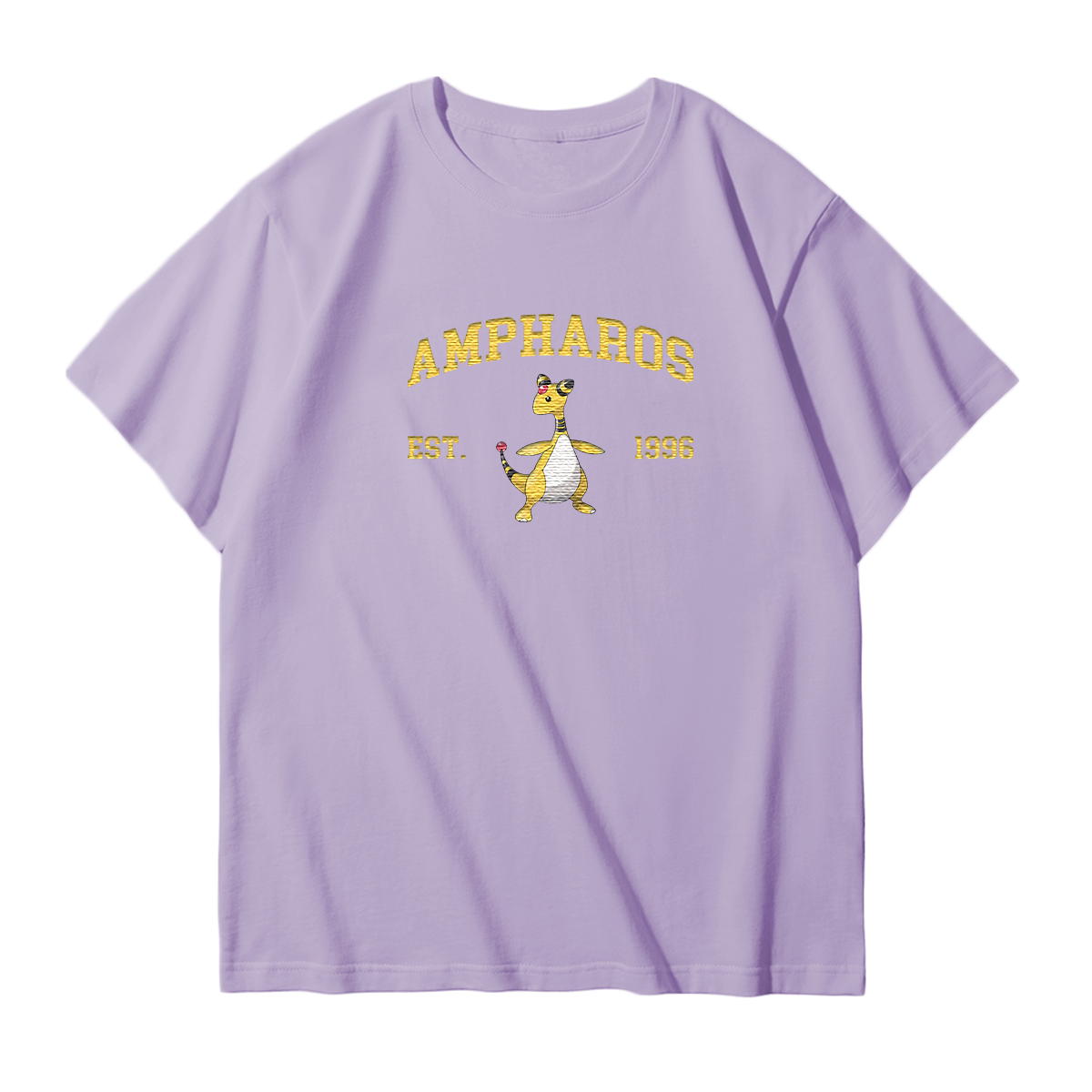 AMPHAROS Embroidered Anime Character Unisex T-Shirt,Crewneck,Hoodie,Stylish Gift for Friends,E273