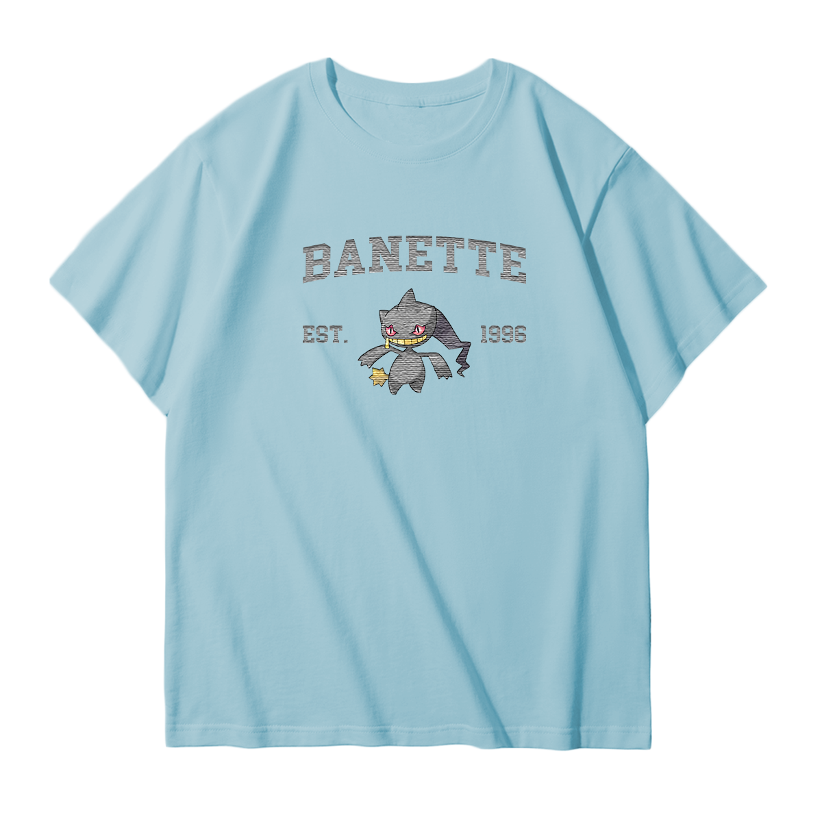 BANETTE Embroidered Anime Character Unisex T-Shirt,Crewneck,Hoodie,Stylish Gift for Friends,E215