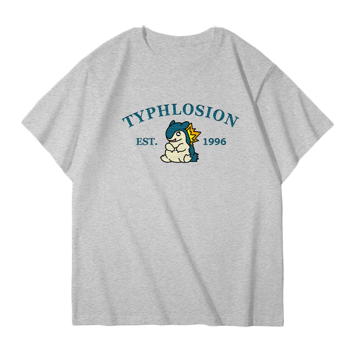 TYPHLOSION Embroidered Anime Character Unisex T-Shirt,Crewneck,Hoodie,Stylish Gift for Friends,E147