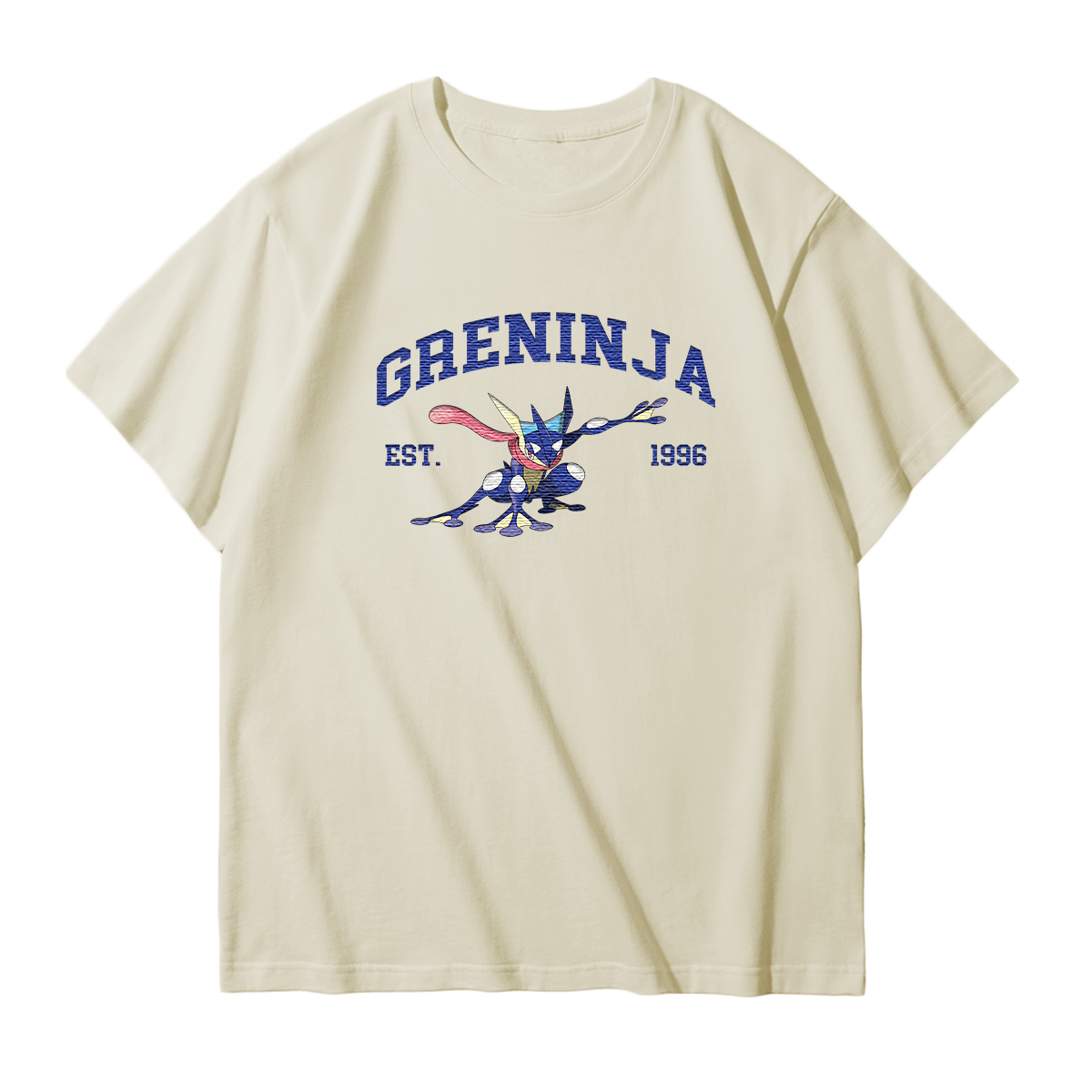 GRENINJA Embroidered Anime Character Unisex T-Shirt,Crewneck,Hoodie,Stylish Gift for Friends,E13