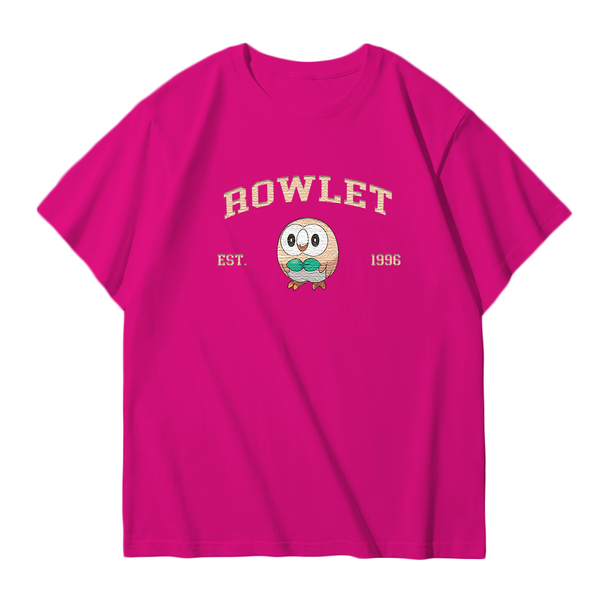 ROWLET Embroidered Anime Character Unisex T-Shirt,Crewneck,Hoodie,Stylish Gift for Friends,E204
