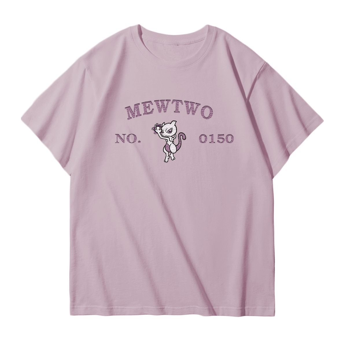 MEWTWO Embroidered Anime Character Unisex T-Shirt,Crewneck,Hoodie,Stylish Gift for Friends,E297