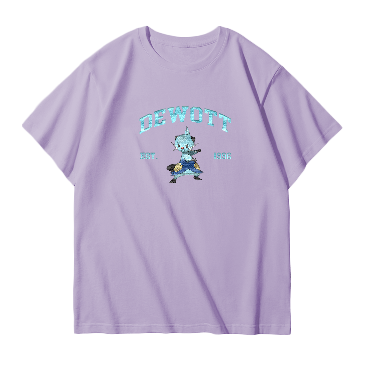 DEWOTT Embroidered Anime Character Unisex T-Shirt,Crewneck,Hoodie,Stylish Gift for Friends,E195