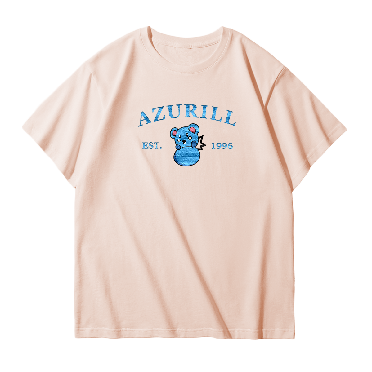 AZURILL Embroidered Anime Character Unisex T-Shirt,Crewneck,Hoodie,Stylish Gift for Friends,E56