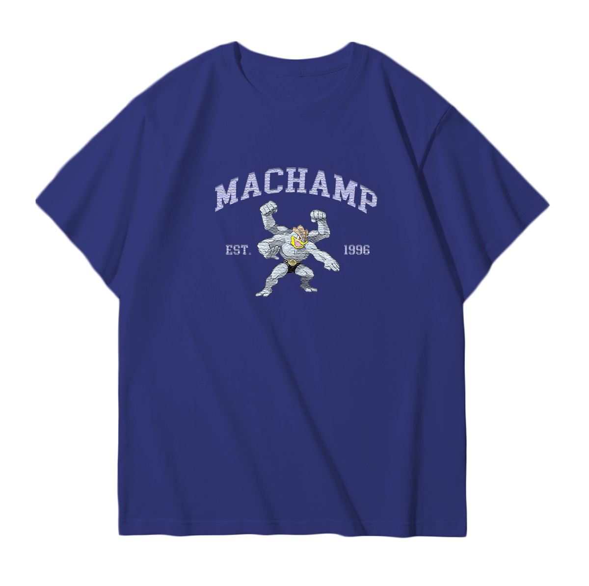 MACHAMP Embroidered Anime Character Unisex T-Shirt,Crewneck,Hoodie,Stylish Gift for Friends,E102